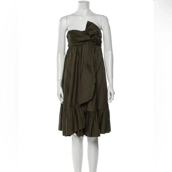 Diane Von Furstengerg Halter Tie Riffle Dress - Picture 4 of 6